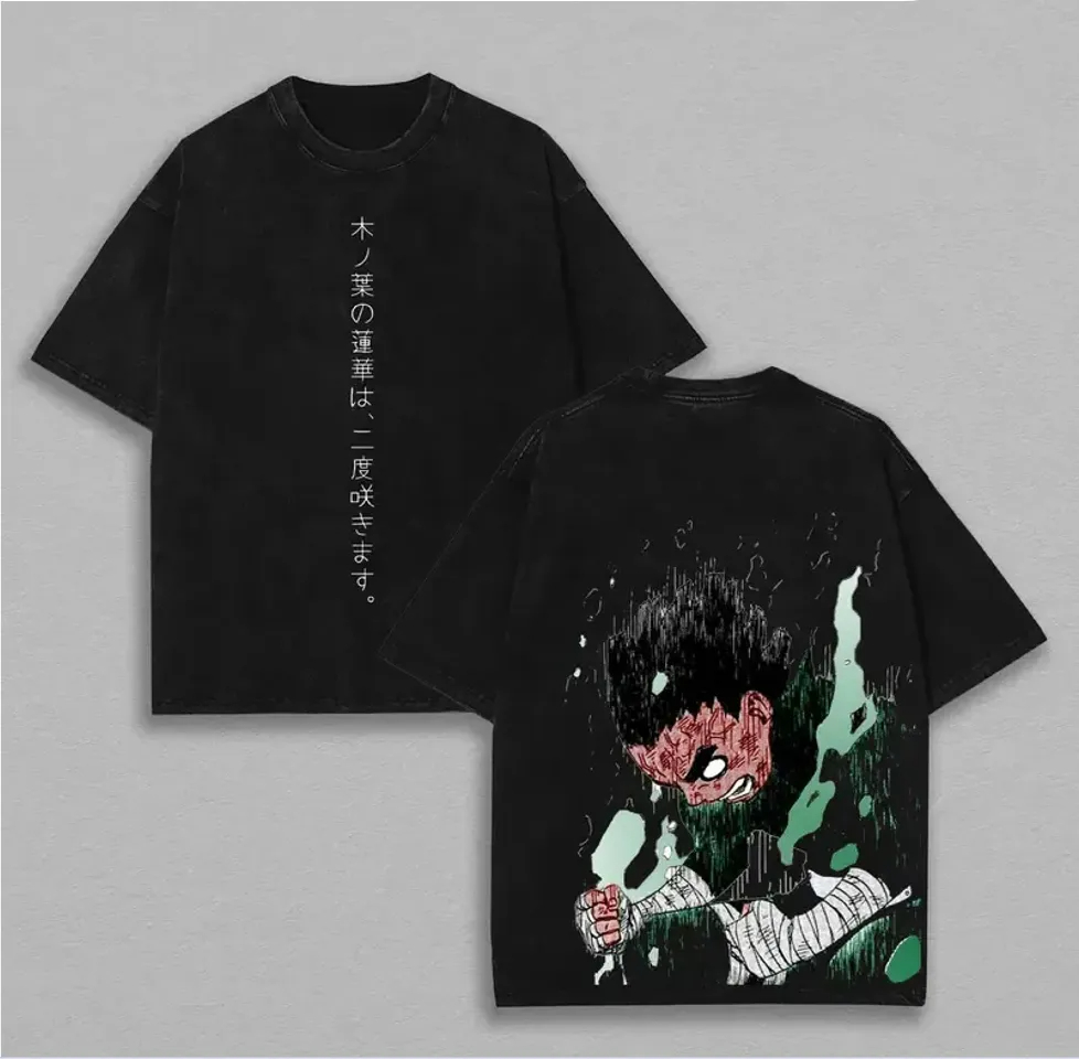 Rock Lee T Shirt Naruto Men Ac - đánh giá và giá Acid Wash Vintage Graphic T Shirt