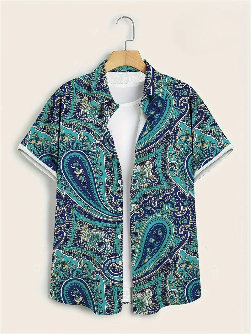 Purple Base Colorful Paisley H - đánh giá và giá Vintage Hawaiian Floral Shirt