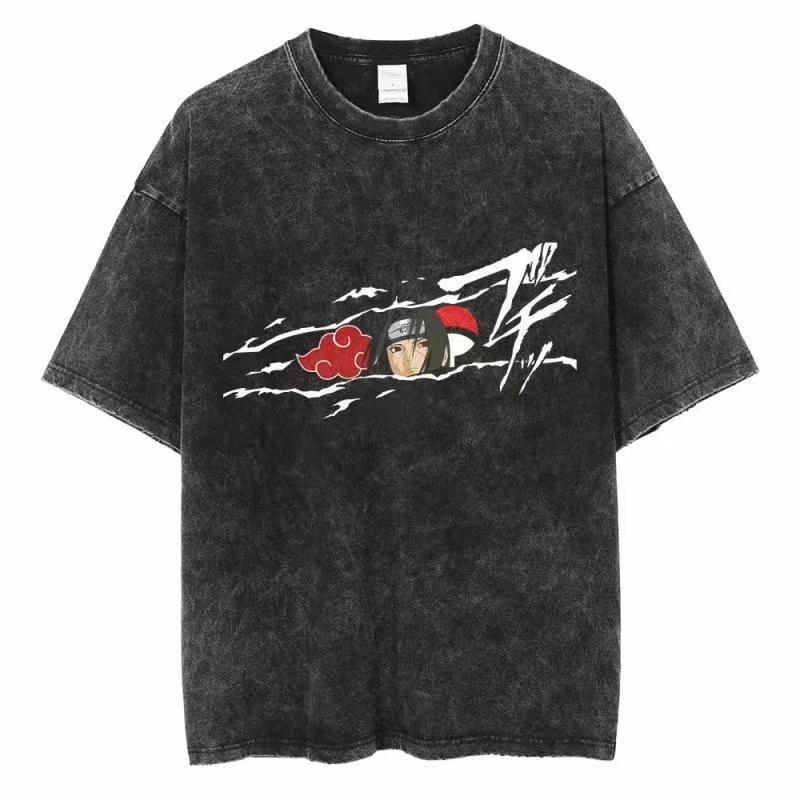 Distressed Wash T Shirt Naruto - đánh giá và giá Acid Wash Vintage Graphic T Shirt