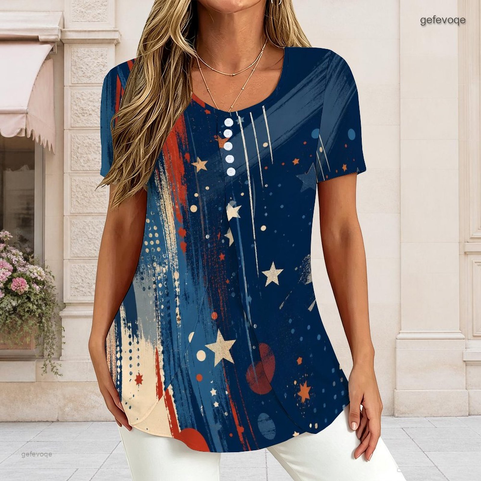 Women V Neck Short Sleeve T Sh - đánh giá và giá T-Shirts