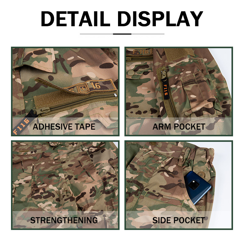 Lynjacye F116 Uniform Tactical - đánh giá và giá Tactical Military Shirt Cargo
